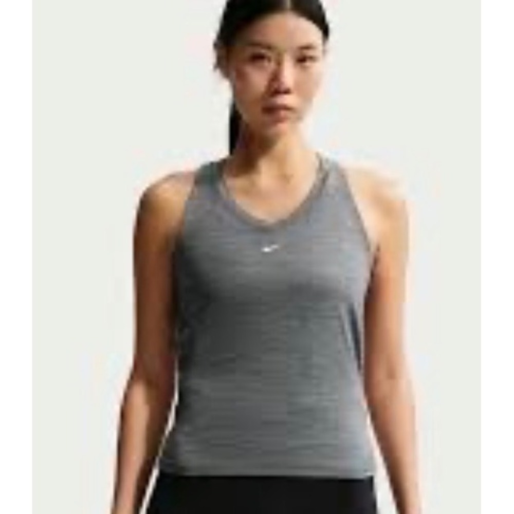 Nike Women's V-Neck Tank Top – Gray – Large – Excellent Condition